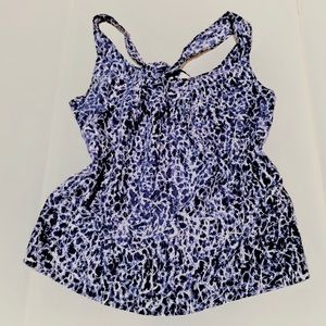 MK tied back blouse NWOT 4